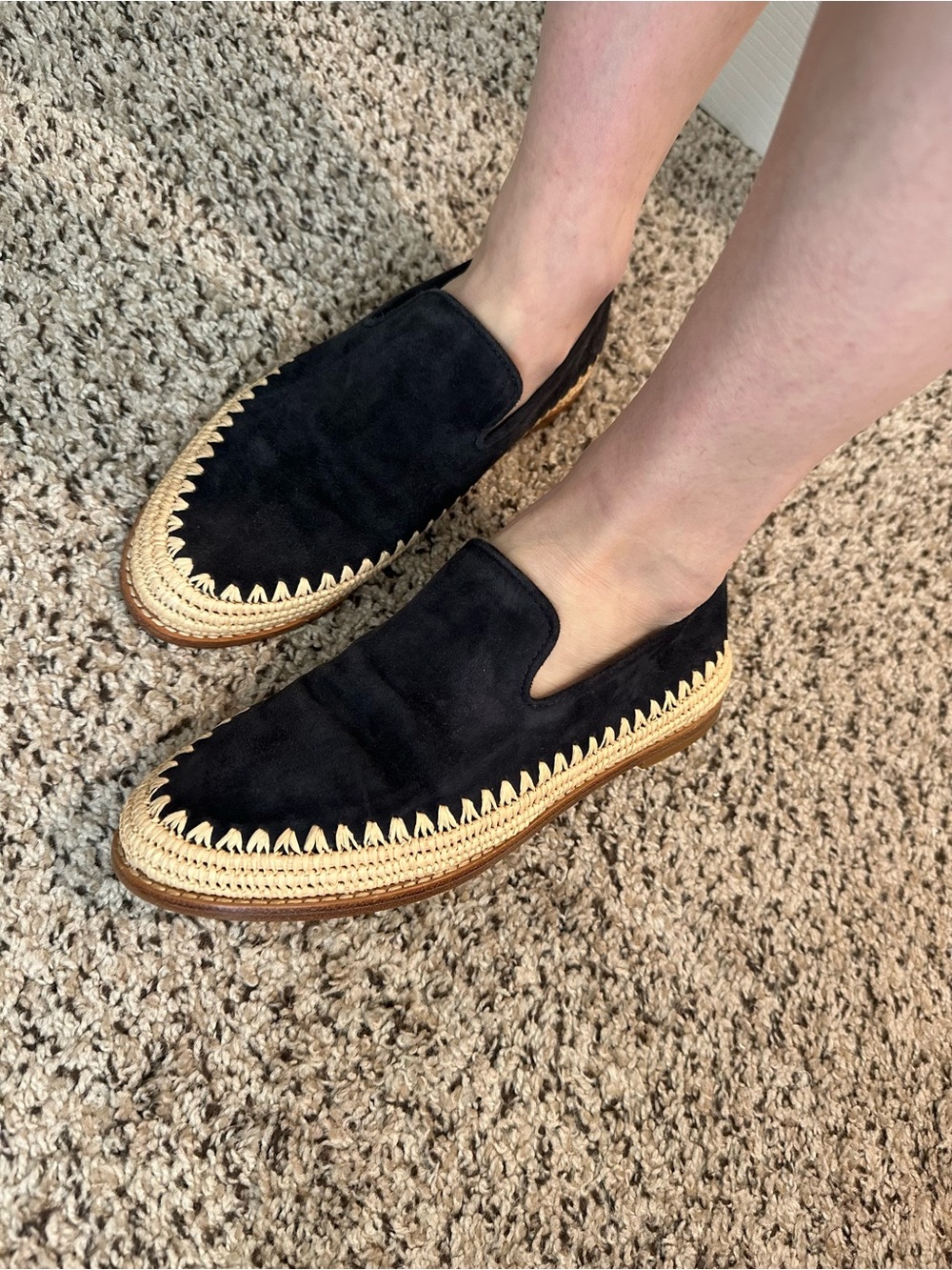 Vince Jalen Espadrille Loafer Black & Brown US 6/EU 36